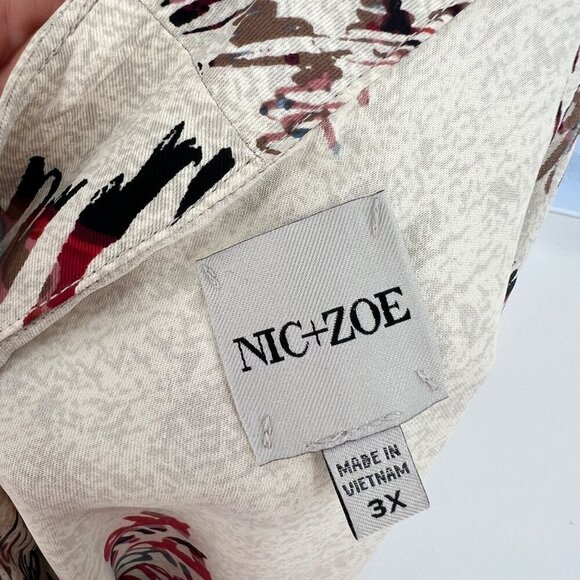 Nic + Zoe Scattered Letters Tank Graffiti Positive Affirmations Sleeveless 3X - Picture 8 of 10